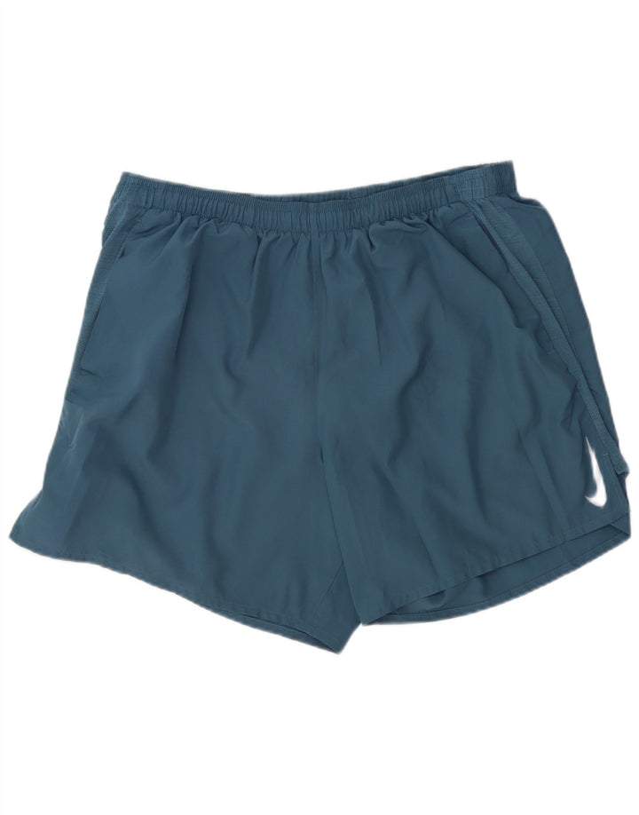 Pantaloni scurți sport Nike Dri Fit pentru bărbați 2XL, poliester albastru