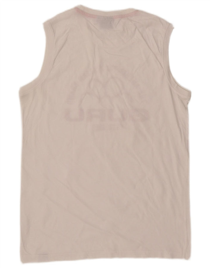 Guru Mens Graphic Vest Top Top Medium White