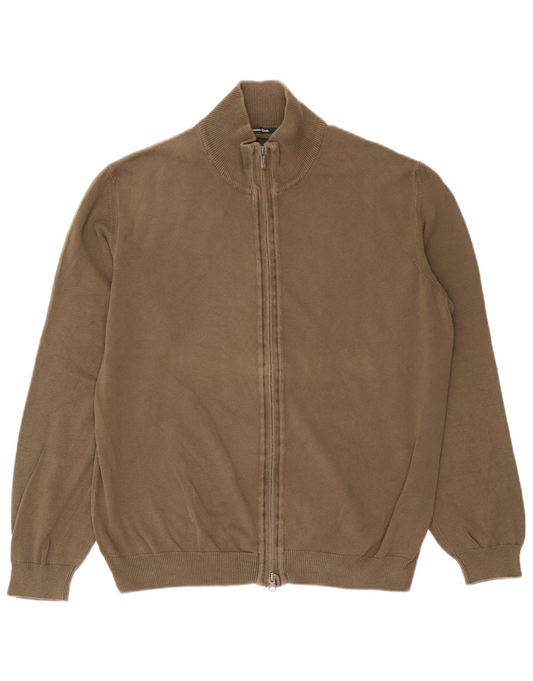 Pulover cardigan pentru bărbați Massimo Dutti, bumbac mare kaki