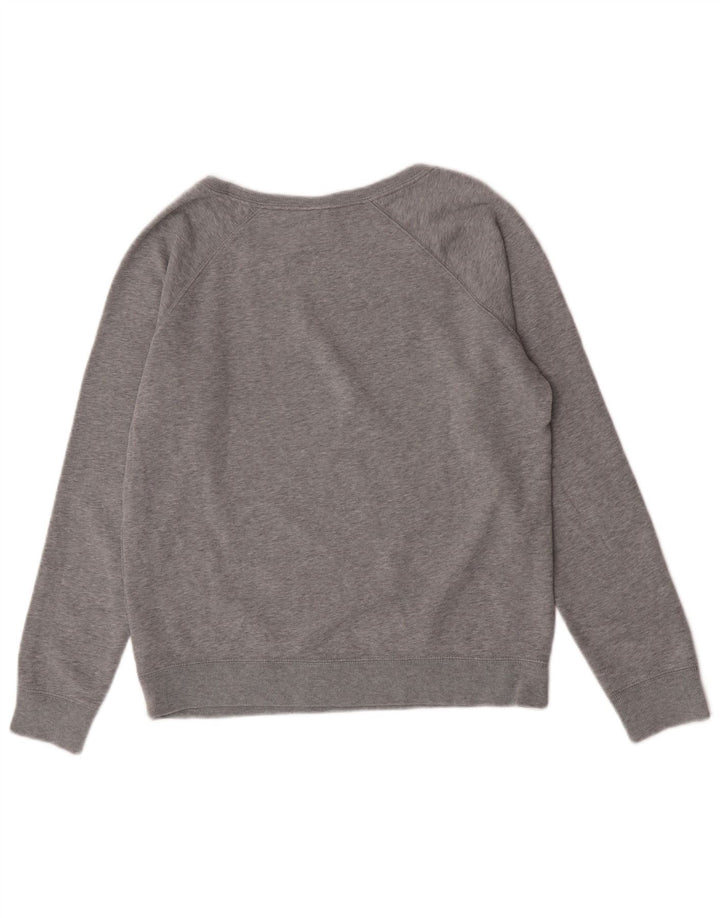 Pulover Nike pentru damă, cu croiala largi, din bumbac, gri mediu