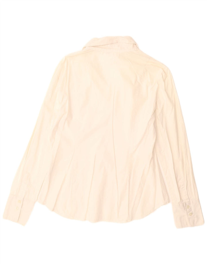 Pulover pentru femei Benetton UK 16, mare din bumbac alb