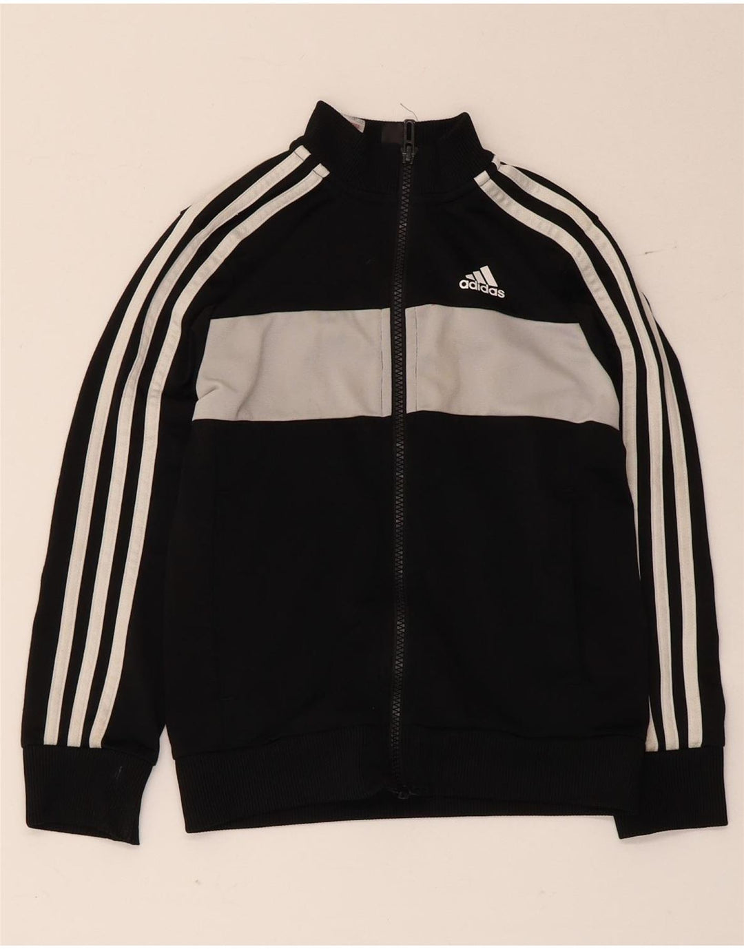 Jachetă de trening pentru băieți Adidas 7-8 ani, negru, poliester