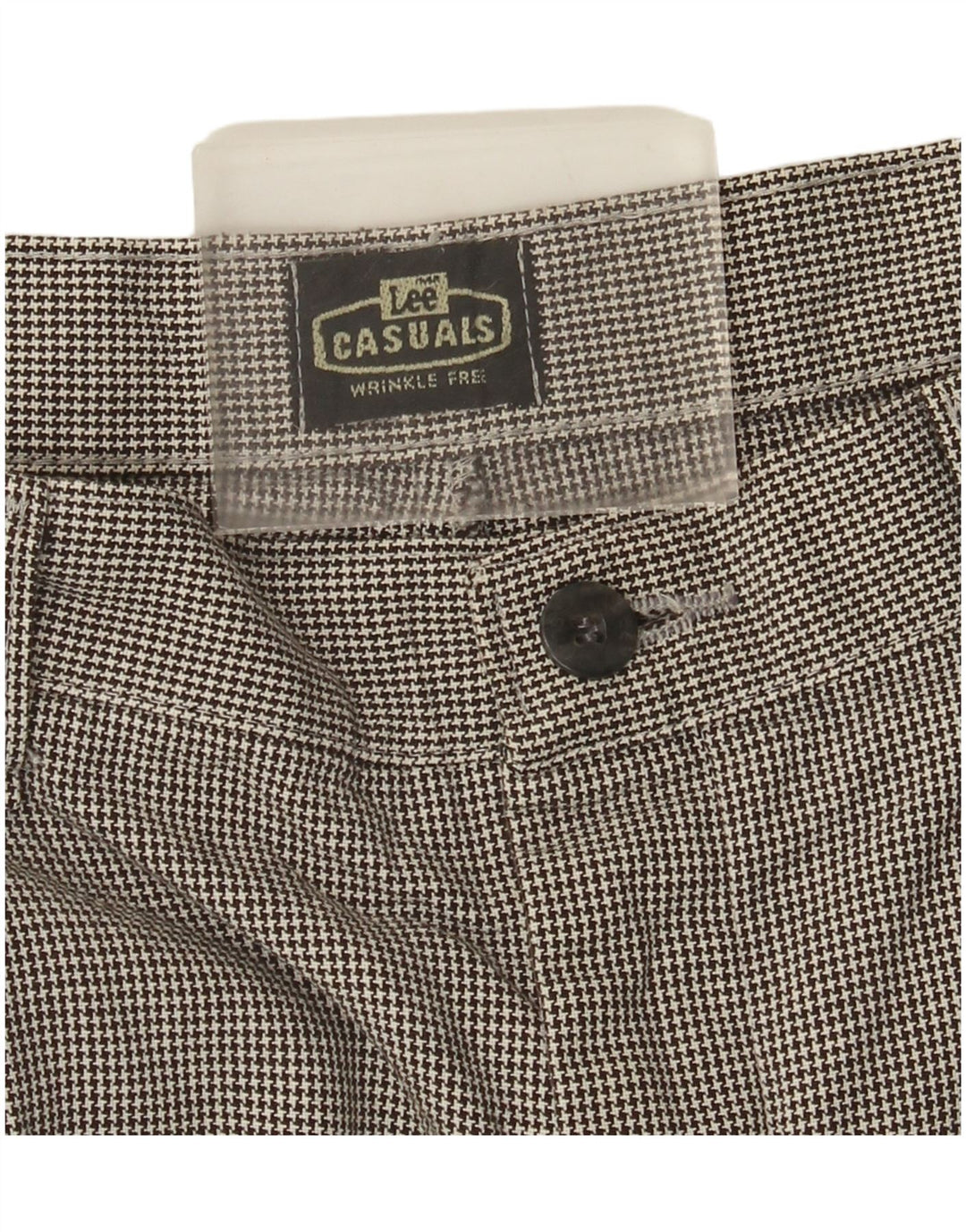 Pantaloni scurți casual cu talie înaltă Lee pentru femei W32 Houndstooth mare gri