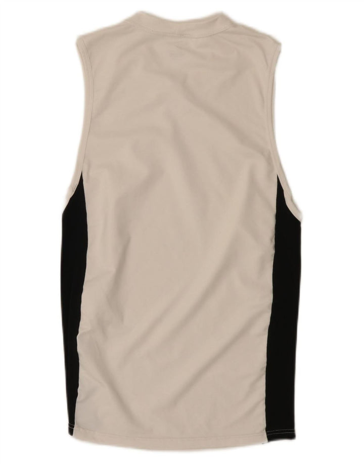 Vesta Nike Dri Fit pentru bărbați, mare, alb, din poliester