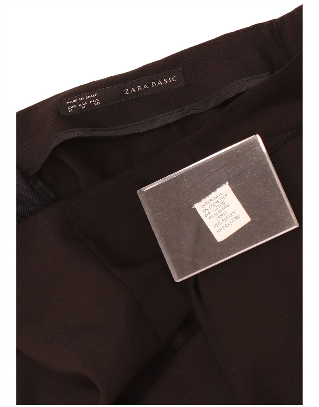 Fusta creion pentru femei Zara Medium W28 Poliester negru