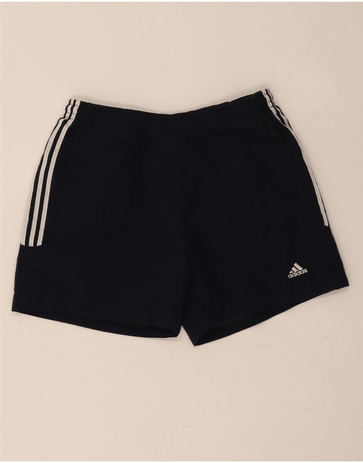 Pantaloni scurți sport Adidas pentru femei UK 10 Small Bleumarin Poliester