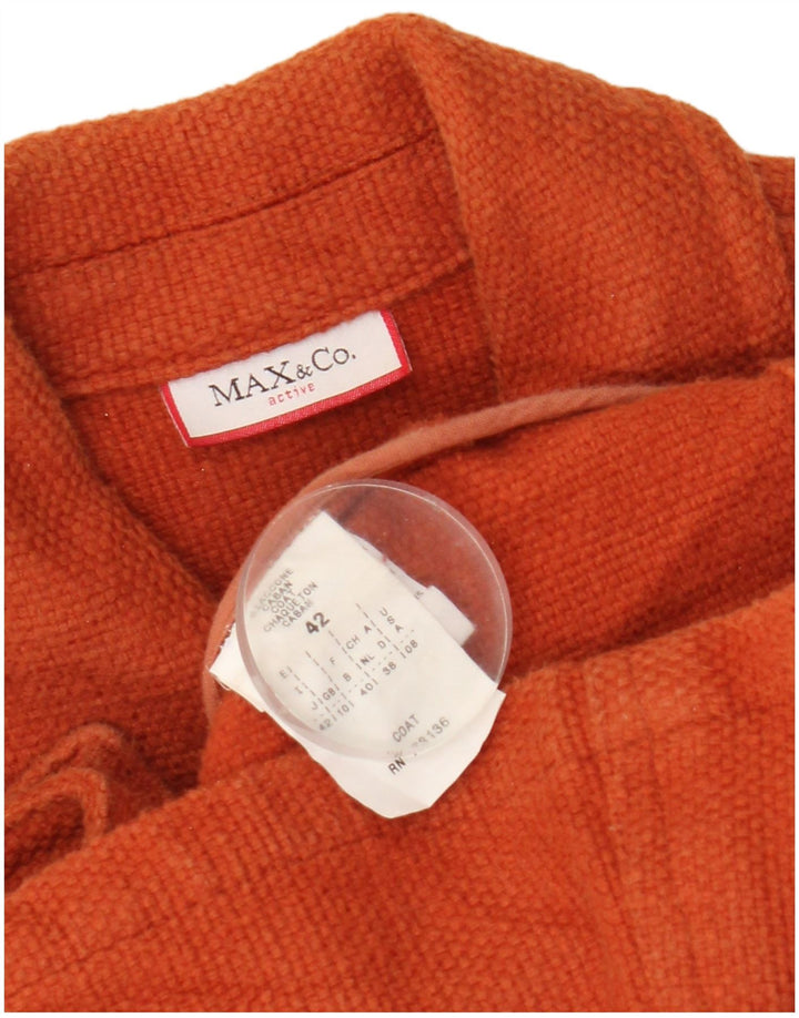 Max & Co. Palton pentru femei UK 10 Bumbac portocaliu mic