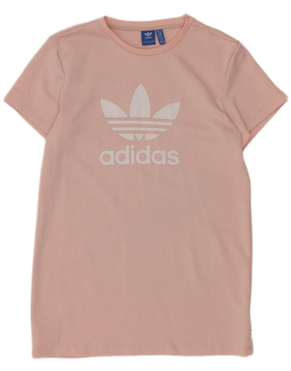 Rochie tricou cu croiala largi Adidas pentru femei UK 10 Sporturi mici, roz