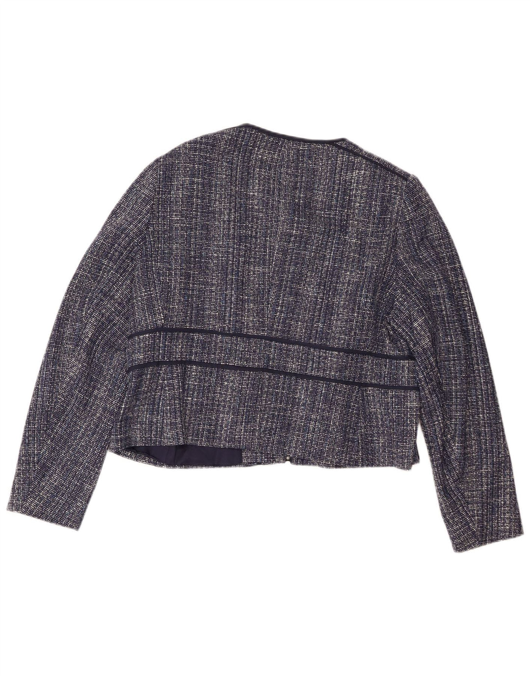 Jachetă Hobbs pentru femei Crop Blazer UK 18 XL bleumarin pete