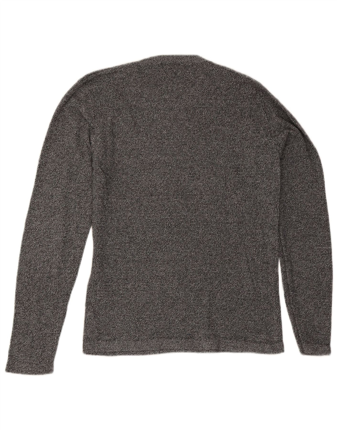 Pulover Jack & Jones pentru bărbați cu gât roșu, bumbac cu pete, gri mediu