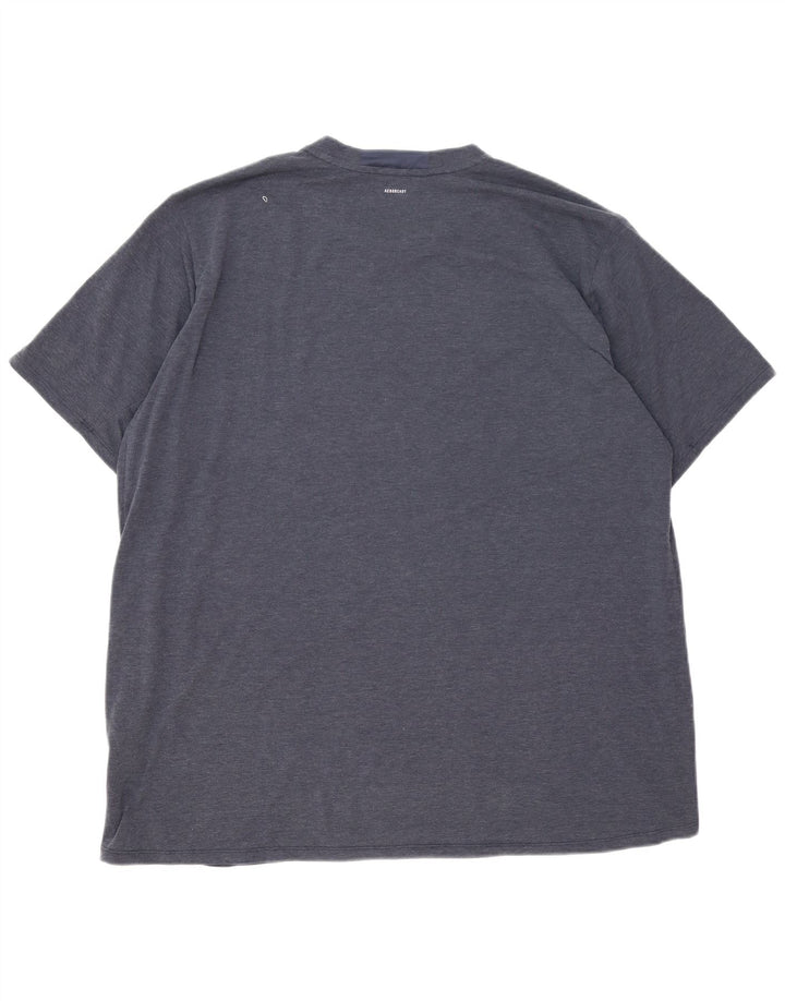 Tricou pentru bărbați Adidas Top 2XL Bleumarin Poliester