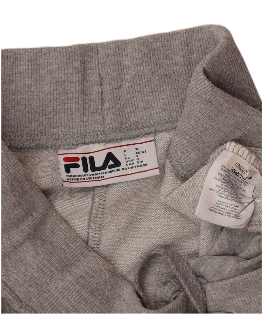 Pantaloni de trening Fila pentru femei Joggeri UK 10 Bumbac gri mic