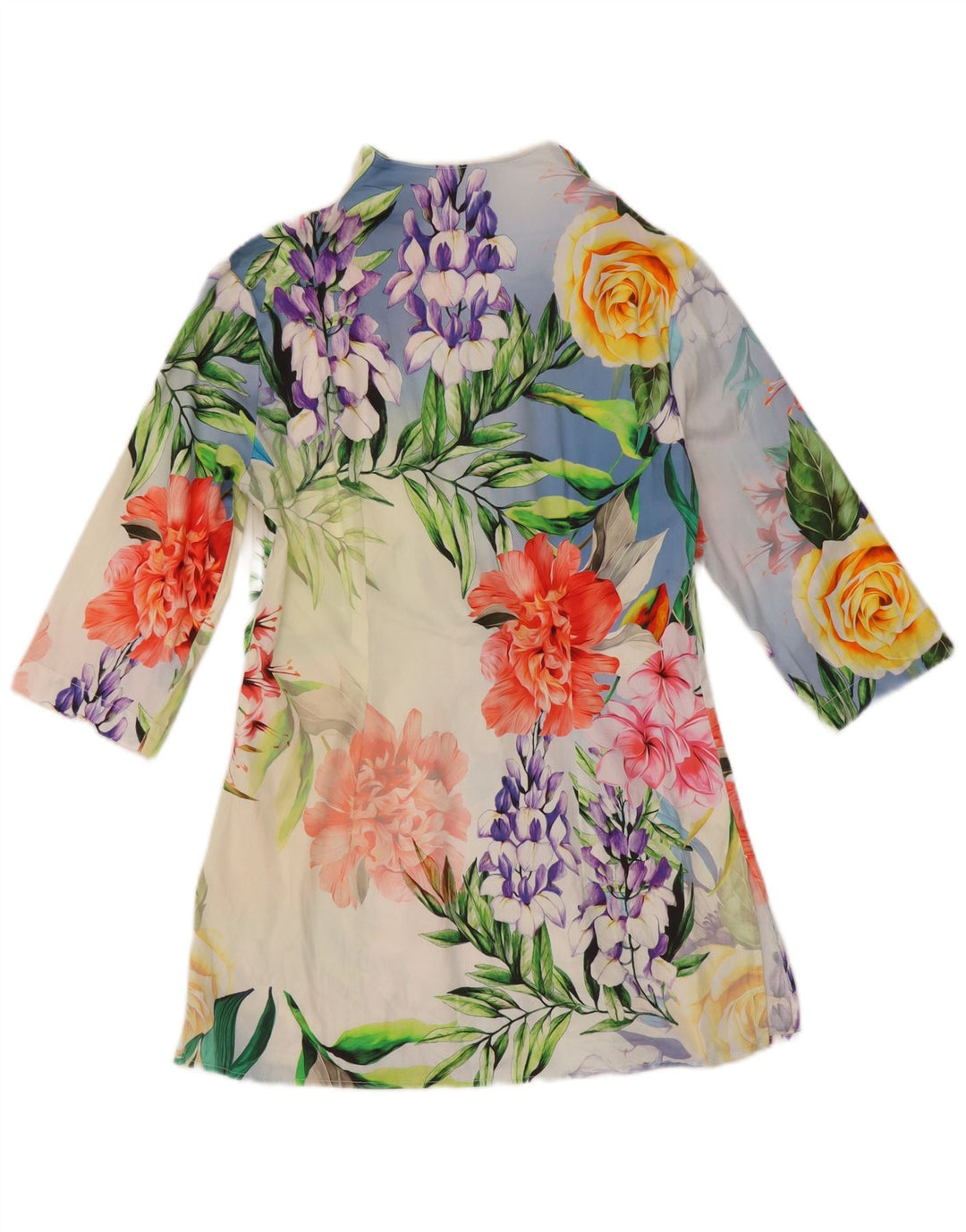 Bluză cămașă cu paragate Naracamicie pentru femei UK 16 Mic Multicolor Floral