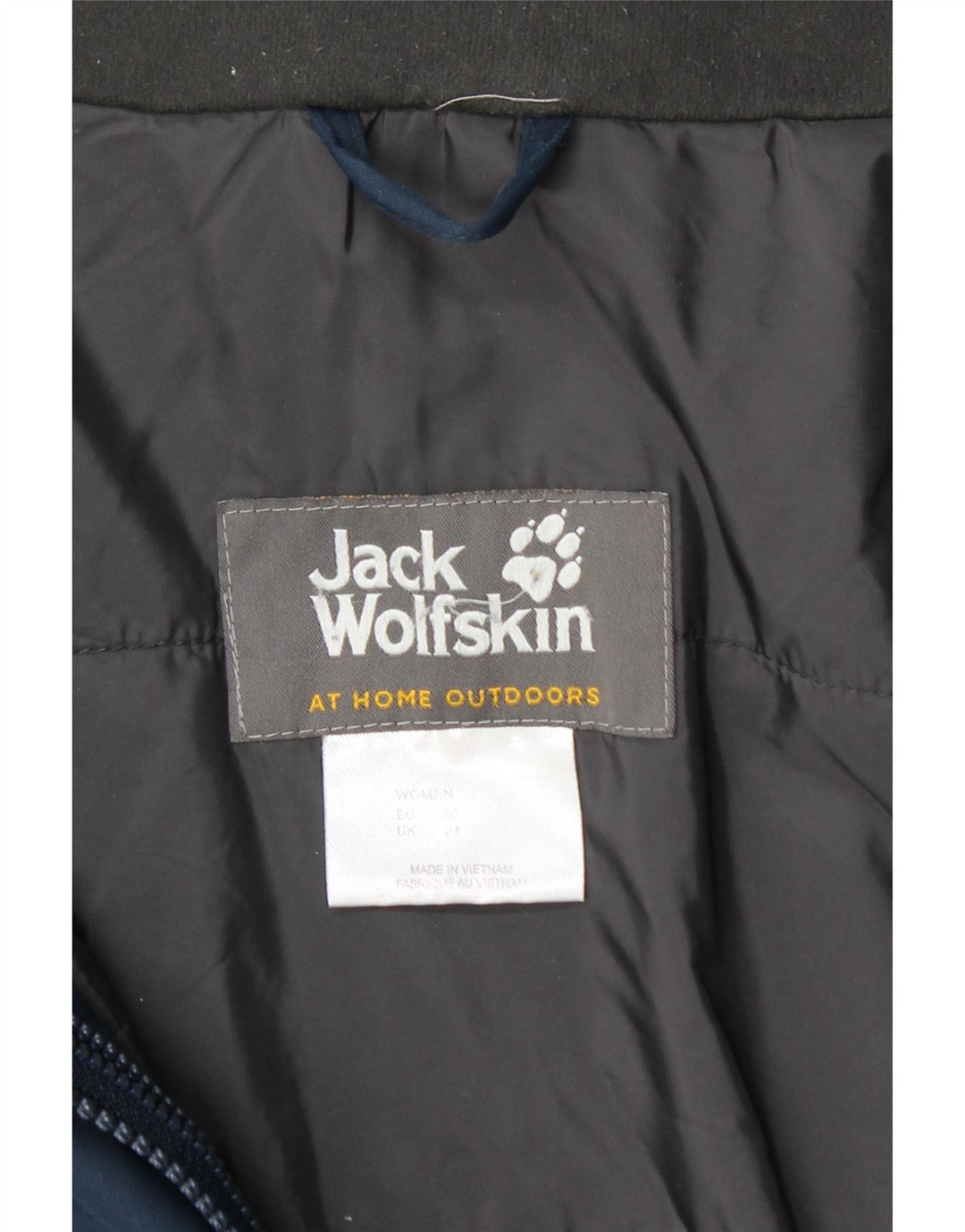 JACK WOLFSKIN Jachetă de vânt cu glugă pentru femei UK 24 4XL Bleumarin