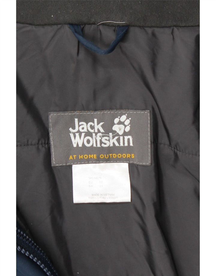 JACK WOLFSKIN Jachetă de vânt cu glugă pentru femei UK 24 4XL Bleumarin