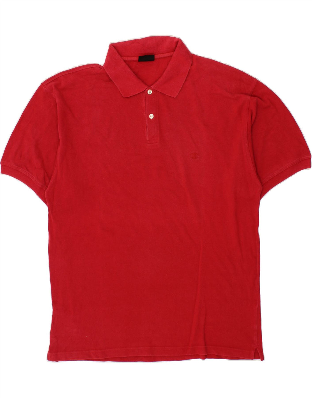 CHAMPION Mens Polo Shirt Large Red Cotton Vintage Champion and Second-Hand Champion from Messina Hembry 