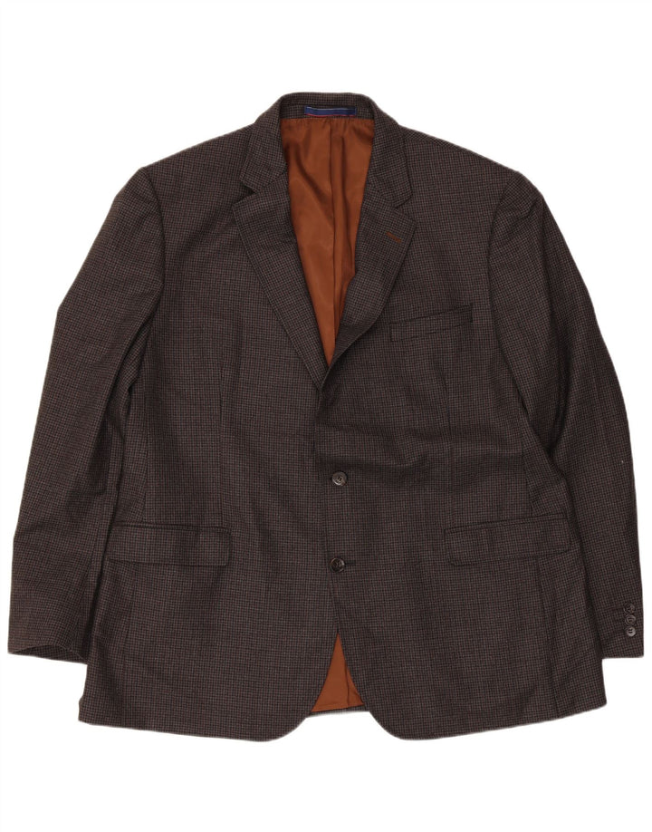 Jachetă pentru bărbați Marks & Spencer Tailored Fit UK 46 3XL Gri Houndstooth