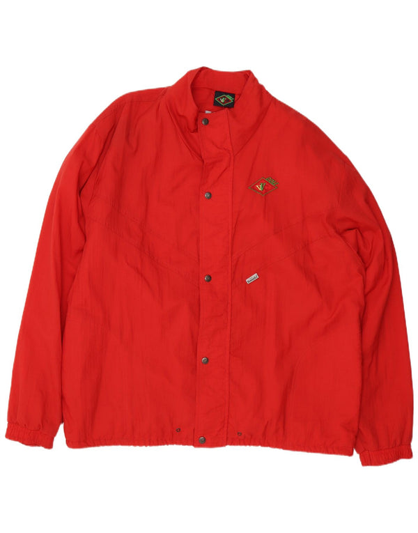 Jachetă Bomber pentru bărbați, cu tăiere lentă, UK 42 XL, poliamidă roșie