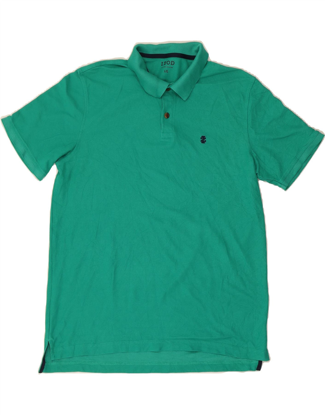 IZOD Mens Polo Shirt Large Green Cotton Vintage Izod and Second-Hand Izod from Messina Hembry 