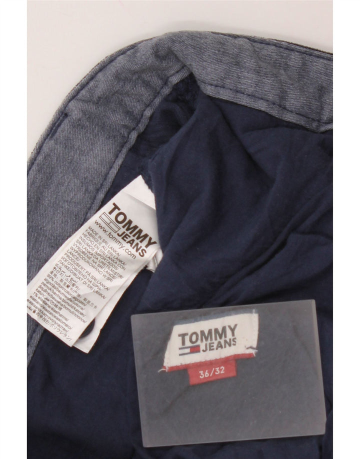 TOMMY HILFIGER Pantaloni subțiri din velur pentru bărbați W36 L32 bumbac bleumarin