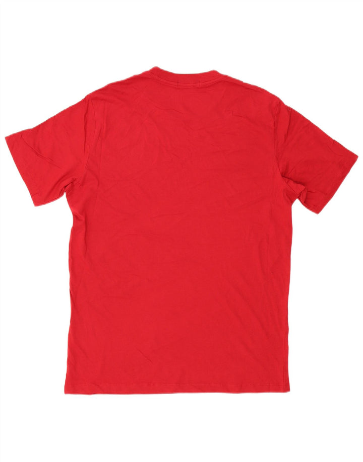 REPLAY Mens Graphic T-Shirt Top Medium Red Cotton