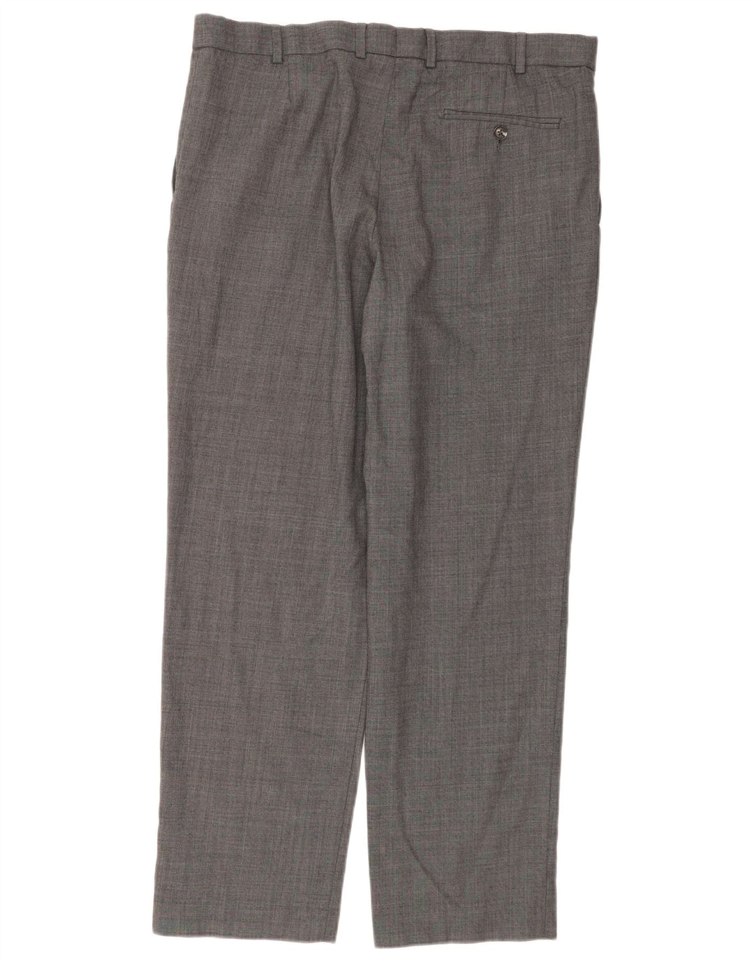 Marks & Spencer Pantaloni de costum pentru bărbați, drepti, cu croiala normală L36 L31 Lână gri