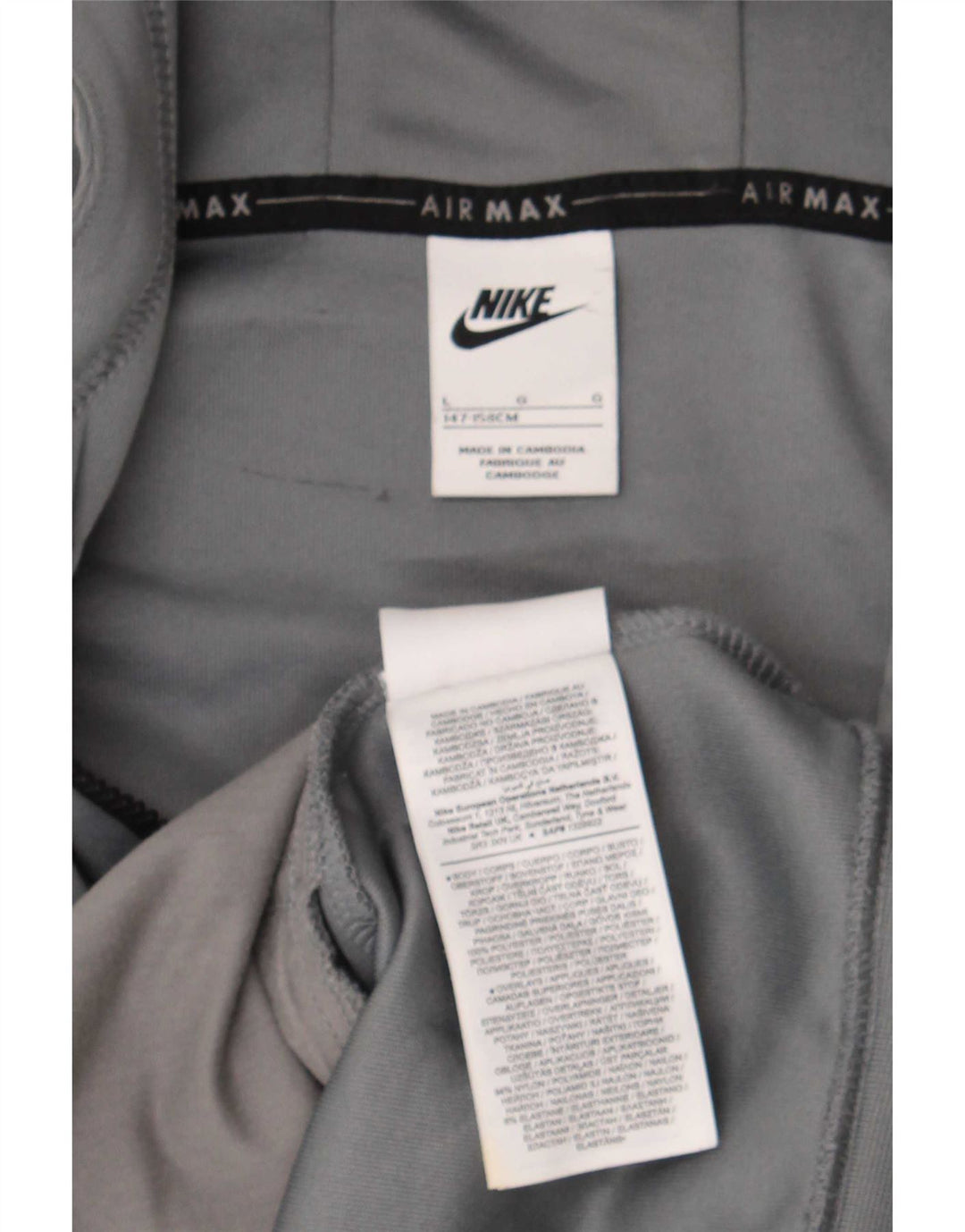 Pulover Nike Graphic Zip pentru băieți 12-13 ani, mare, gri, poliester