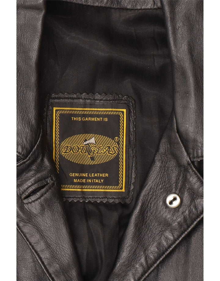 Palton de piele Douglas pentru femei UK 16 mare negru