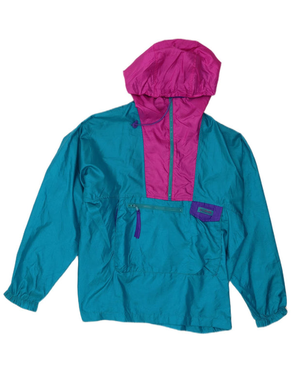 COLUMBIA Jachetă Anorak supradimensionată pentru femei UK 16 mare turcoaz Colorblock
