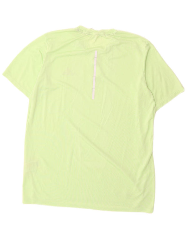 Adidas Mens T-Shirt Top Medium Green Polyester