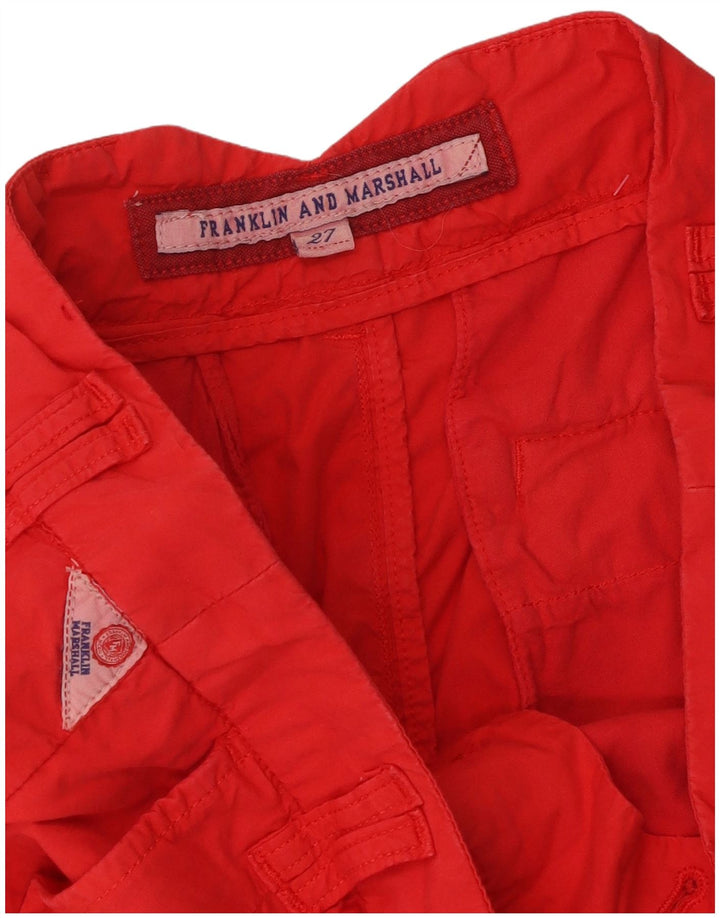 Pantaloni scurti casual pegged pentru femei Franklin & Marshall W27 Small Red