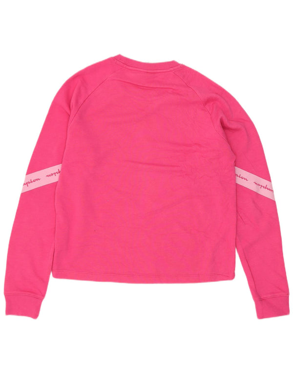 Pulover pentru fete Champion Graphic Regular Fit, 15-16 ani, roz