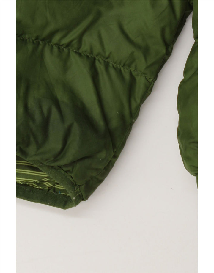 Jachetă reversibilă cu glugă The North Face pentru băieți 10-11 ani, verde mediu