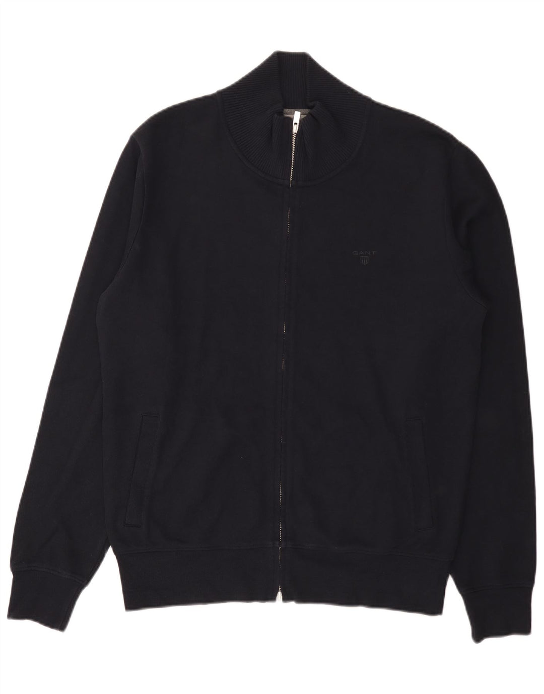 Pulover cardigan cu fermoar complet Gant pentru bărbați, mare, bleumarin, bumbac