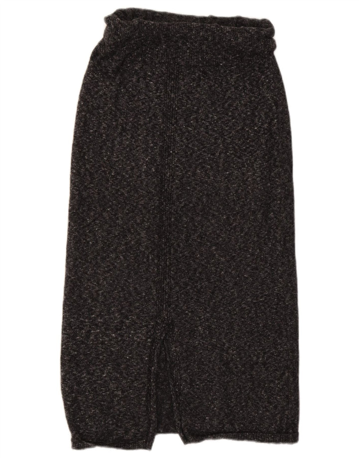 Fusta Midi tricotată pentru femei Massimo Dutti Mic W30 Gri pete