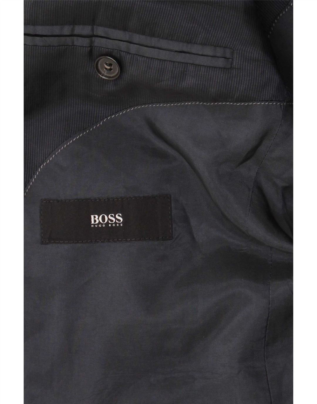 Blazer pentru bărbați Hugo Boss cu 2 nasturi EU 48 Lână medie albastru bleumarin