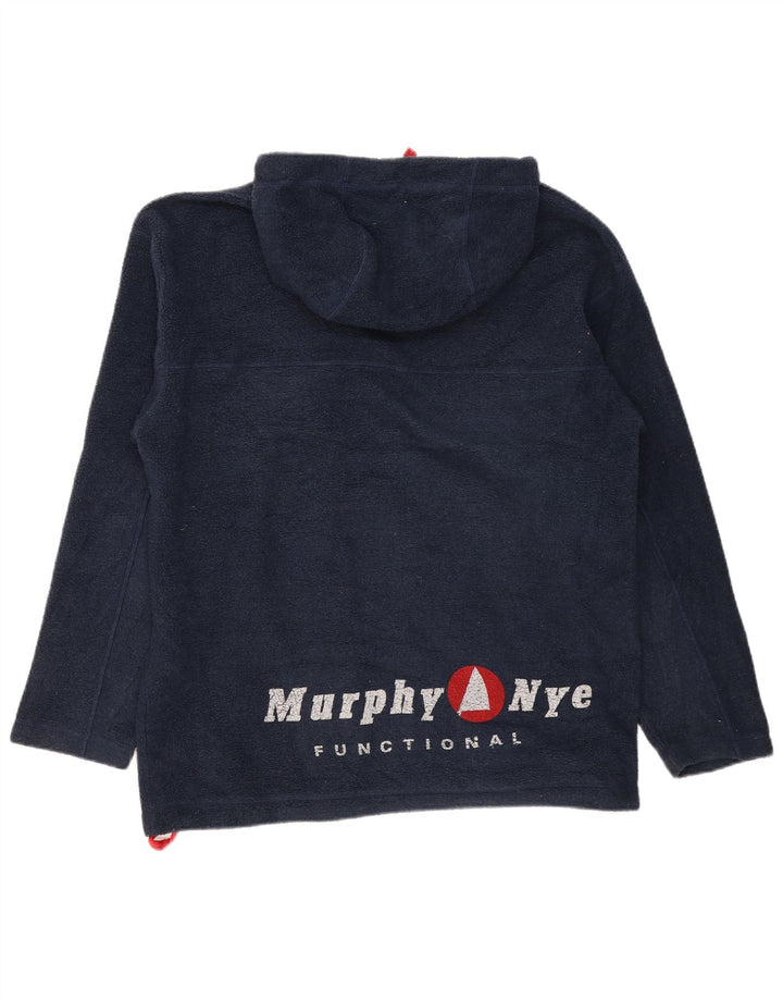 MURPHY & NYE Pulover pentru bărbați din lână cu glugă, mare, albastru, poliester