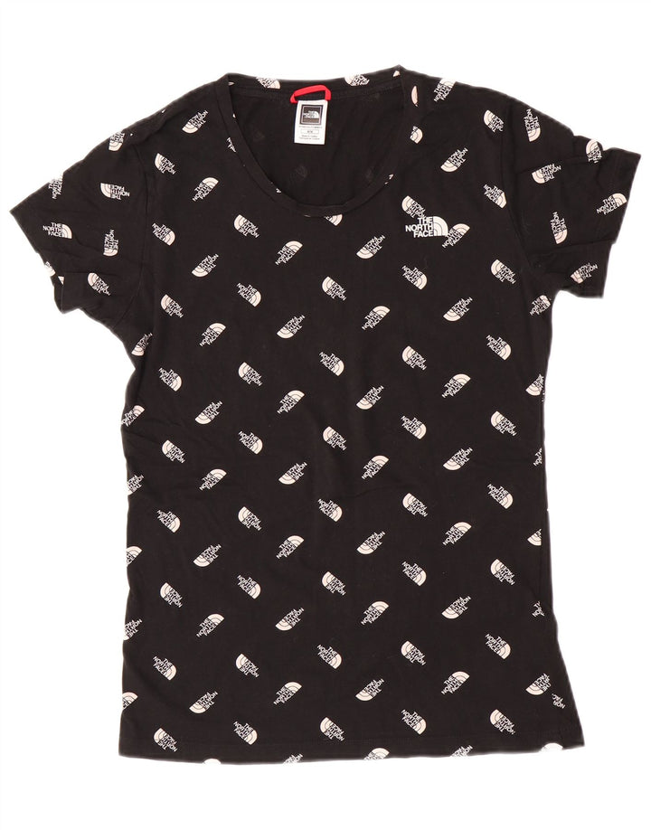 Tricou grafic The North Face pentru femei Top UK 12 Medium Black Bumbac