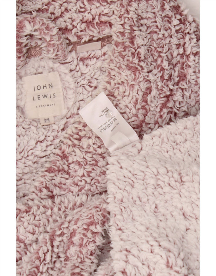 Pulover din lână John Lewis pentru femei, cu tăiere lentă, UK 14, poliester roz mediu