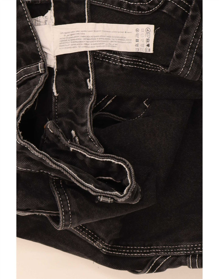 Pull & Bear Pantaloni scurți STWD Cargo Denim pentru bărbați EU 36 Small W29 Bumbac negru