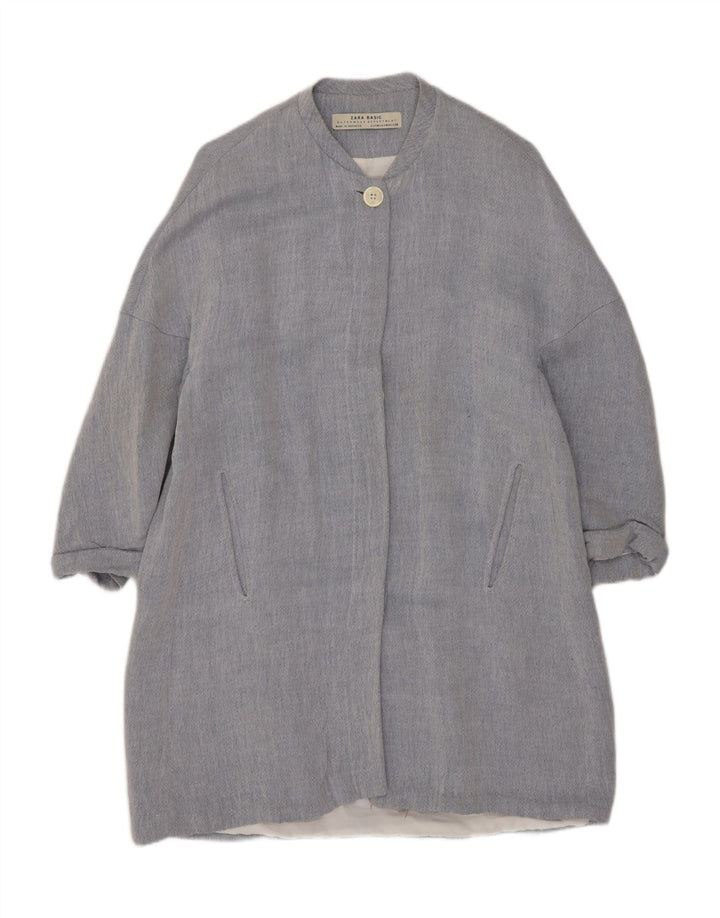 Pardesiu pentru femei Zara UK 14 Medium Blue