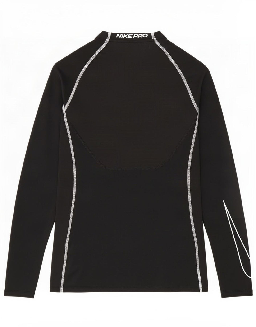 Nike pentru bărbați Tight Fit Graphic Top mânecă lungă Poliester negru mic