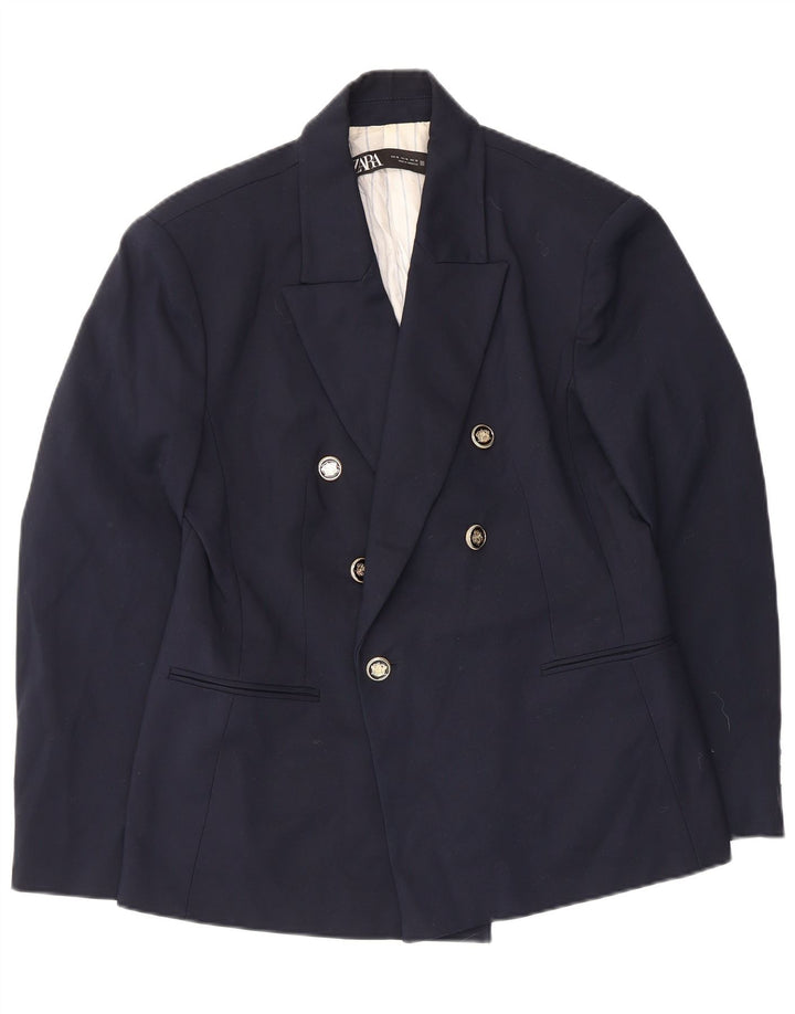 Jachetă Blazer pentru femei Zara Marea Britanie 18 XL Bleumarin