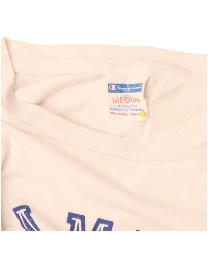 Tricou grafic pentru bărbați Champion Top Mediu Alb