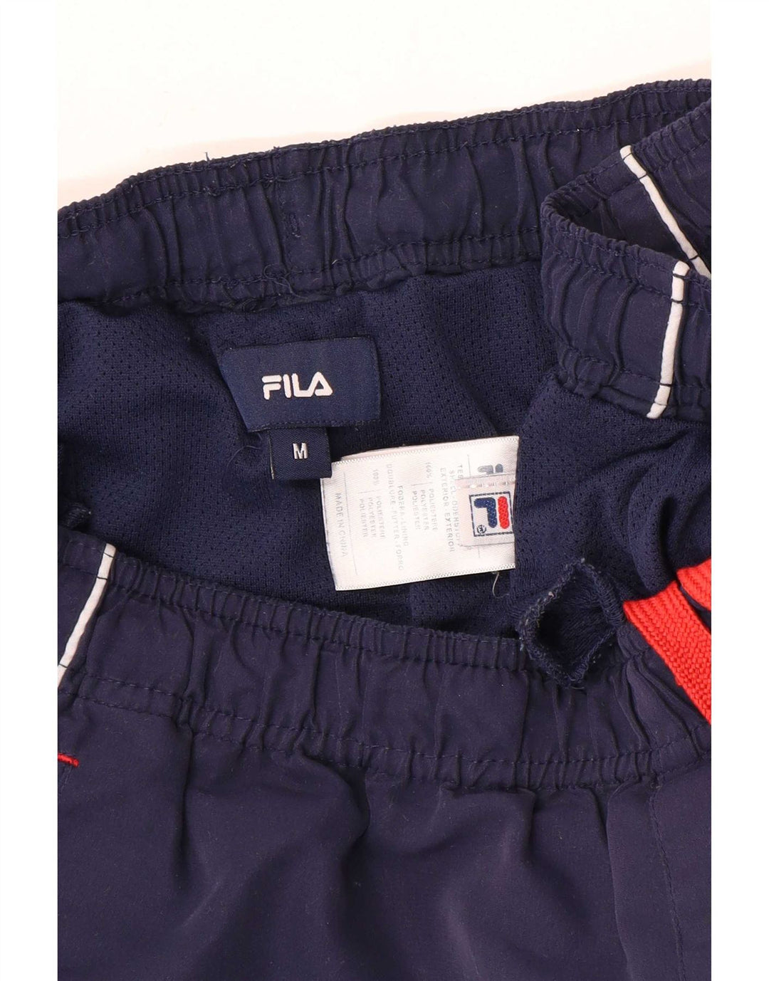 Pantaloni scurți sport Fila pentru bărbați, poliester bleumarin mediu