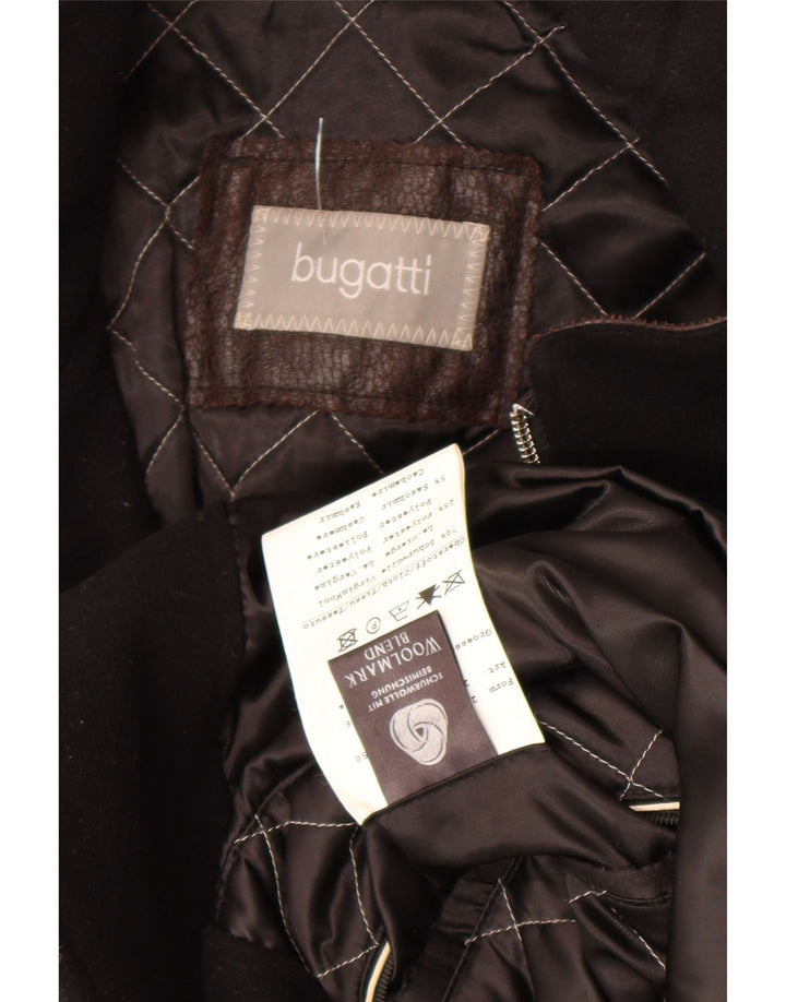 Palton pentru bărbați Bugatti UK 44 2XL Lână virgină neagră