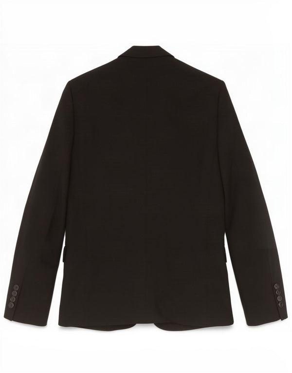 Zara Mens 2 Button Blazer Jacket EU 46 Small Black Viscose