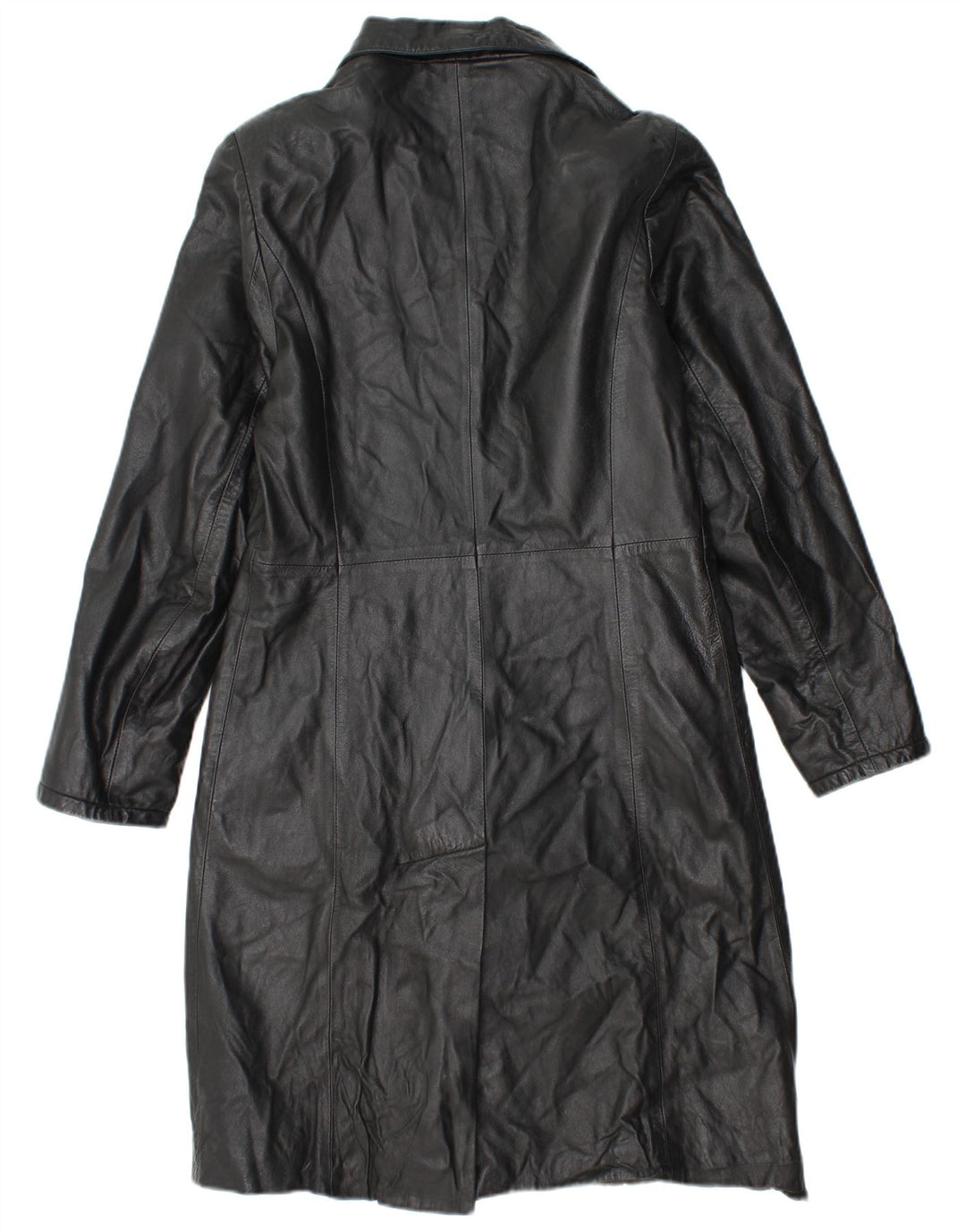 Palton de piele Roberta Ferrini pentru femei IT 44 Medium Black Leather