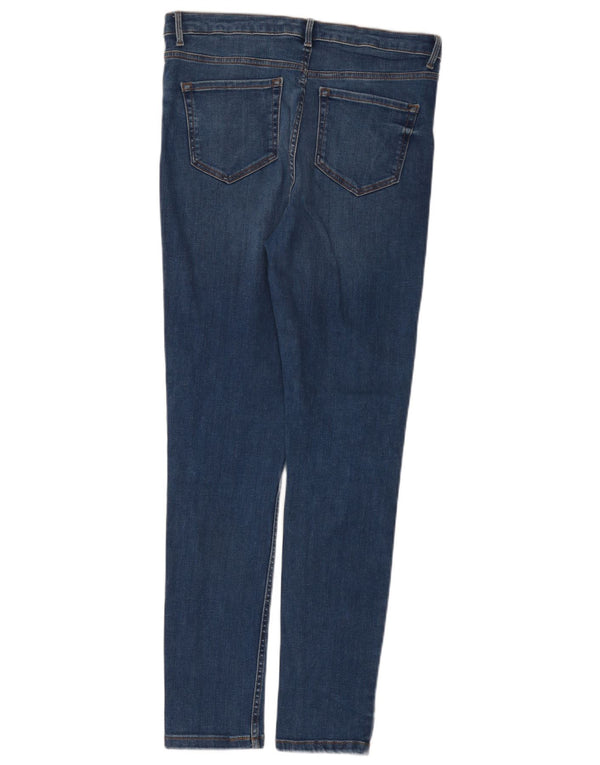 Blugi skinny pentru femei Marks & Spencer UK 12 Medium L32 L30 Bumbac albastru
