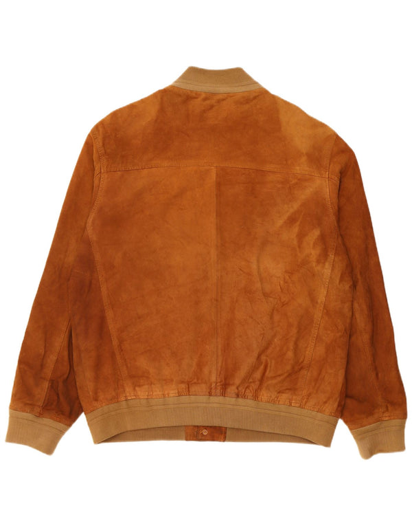 Bomber pentru bărbați Project Classico din piele intoarsa UK 42 XL din piele maro